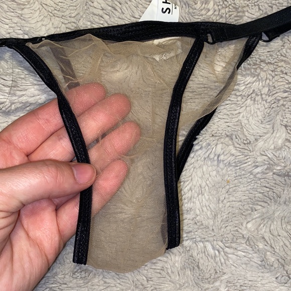3 Pack mesh panties (black, nude, white) brand new just too small! - Picture 3 of 4